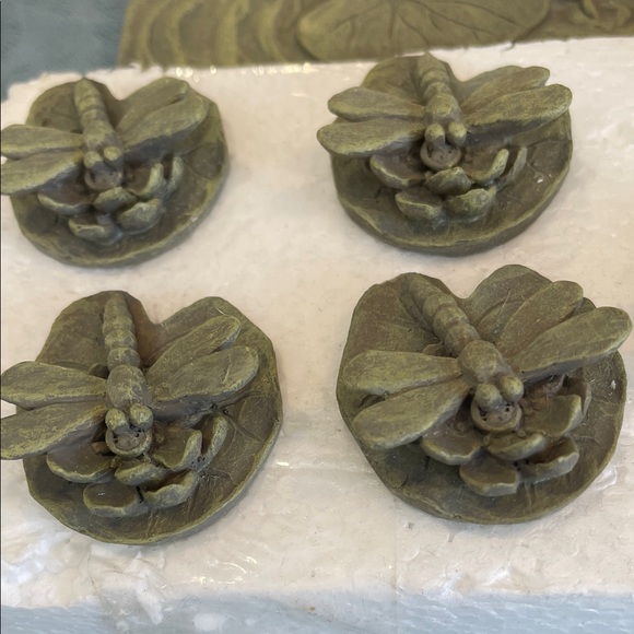 Stone frog & Dragonfly Tic Tac Toe Set inside outside all ages Decor & play NEW - Picture 7 of 10